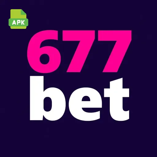 Imagem promovendo download do APK oficial 677bet para Android