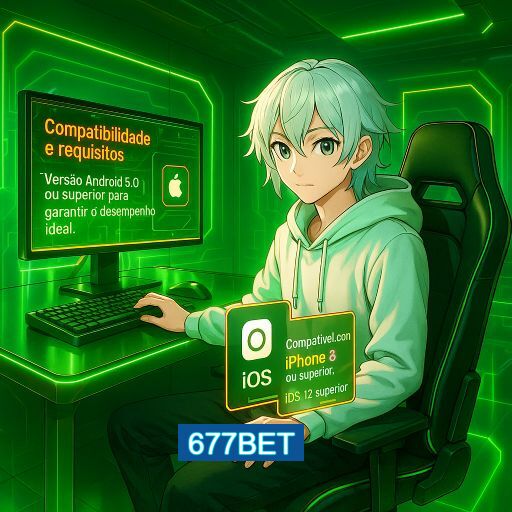 Imagem promocional do app oficial 677BET destacando a conveniência de jogar cassino online pelo celular ou navegador