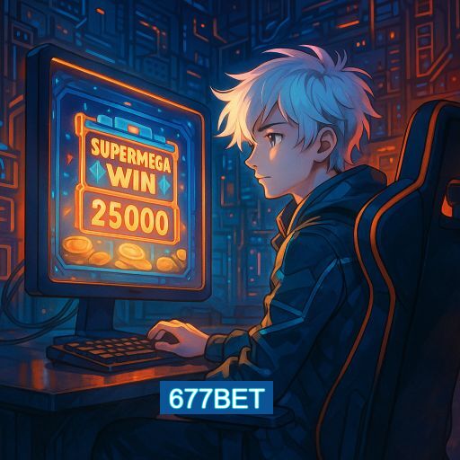 Imagem promocional do app oficial 677BET destacando a conveniência de jogar cassino online pelo celular ou navegador