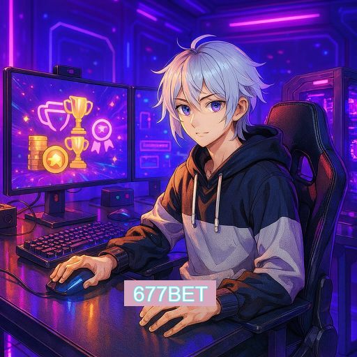 Imagem promocional do app oficial 677BET destacando a conveniência de jogar cassino online pelo celular ou navegador