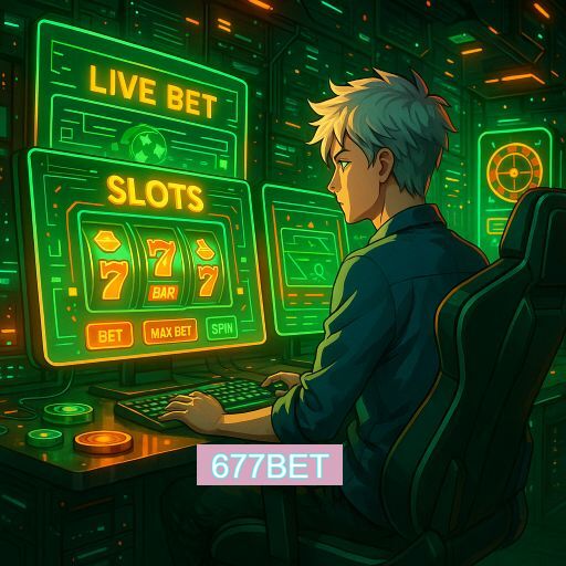 Imagem promocional do app oficial 677BET destacando a conveniência de jogar cassino online pelo celular ou navegador
