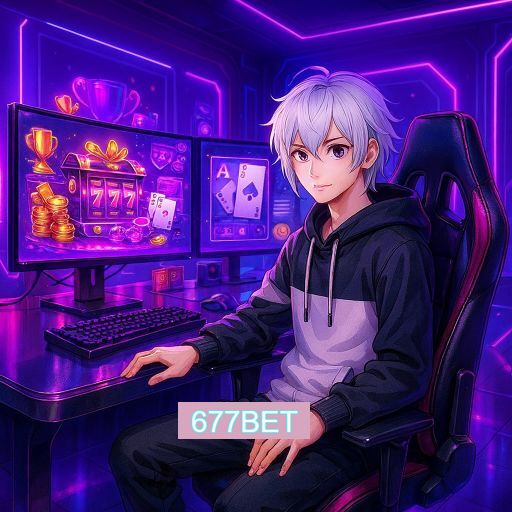 Imagem promocional do app oficial 677BET destacando a conveniência de jogar cassino online pelo celular ou navegador